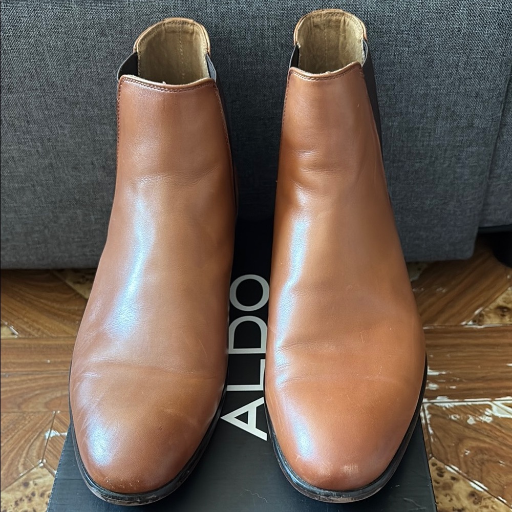 Aldo Men's Brown Leather Boots